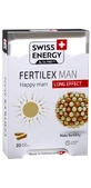 Поддержка фертильности для мужчин, Fertilex Men, Swiss Energy, комплекс продленного действия, 30 веганских капсул.