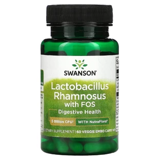 Пробиотик из ФОС, Lactobacillus Rhamnosus, Swanson, 5 млрд КОЕ, 60 вегетарианских капсул