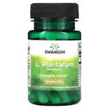 Пробиотики (ацидофильные лактобактерии), L. Plantarum Probiotic, Swanson, 10 млрд КОЕ, 30 вегетарианских капсул с ЭМБО