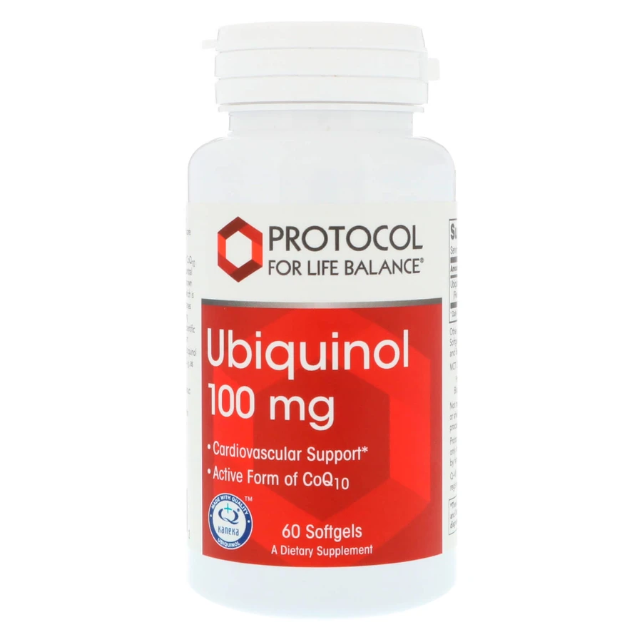 Убихинол, Ubiquinol, Protocol for Life Balance, 100 мг, 60 гелевых капсул: цены и характеристики