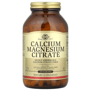 Цитрат кальцію магнію, Calcium Magnesium Citrate, Solgar, 250 таблеток