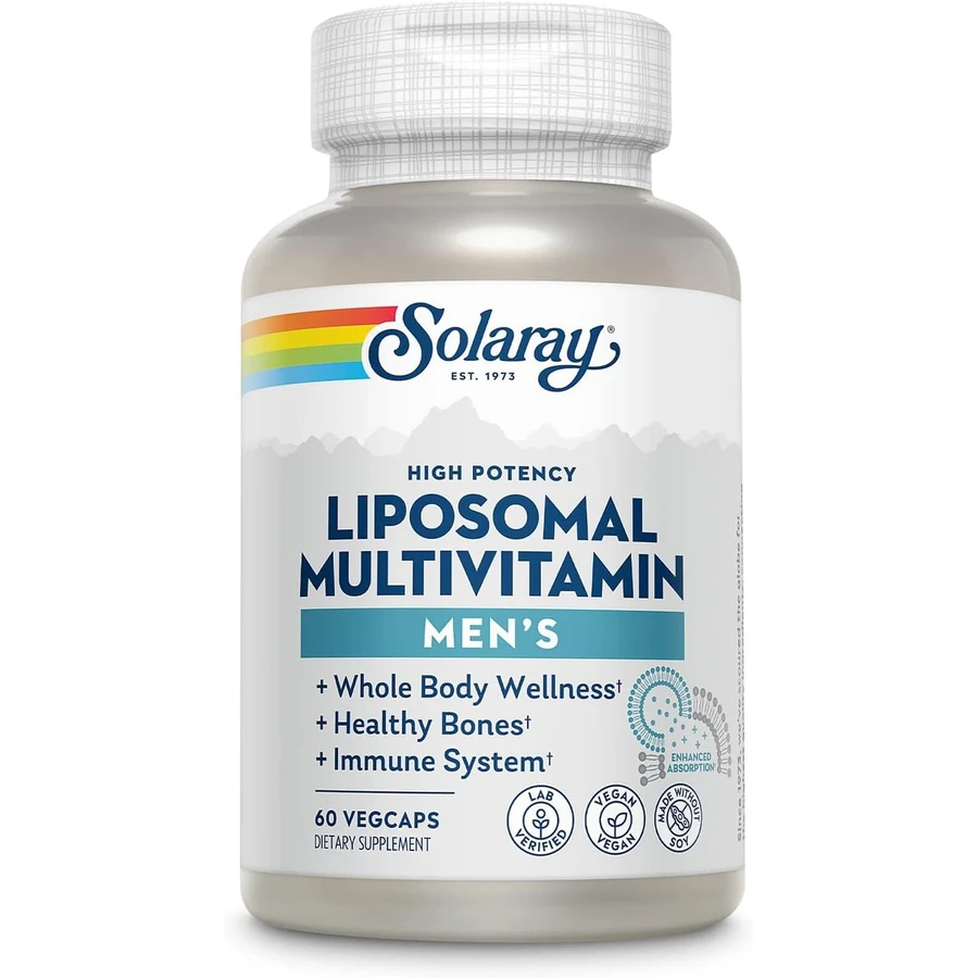 Чоловічі ліпосомальні мультивітаміни, Men's Liposomal Multivitamin, Solaray, 60 капсул: ціни та характеристики