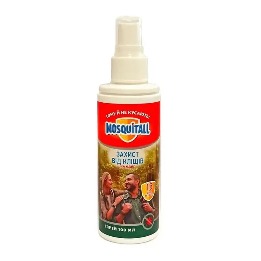 Спрей Mosquitall Защита от клещей на дикой природе 15 дней защиты, 100 мл: цены и характеристики