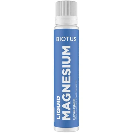 Магній рідкий Biotus Magnesium Liquid, смак вишні, з підсолоджувачем, флакон 20 мл, №10: ціни та характеристики