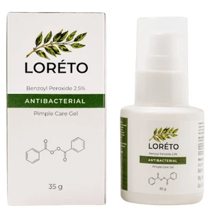 Гель для обличчя Loreto проти акне з бензоїл пероксидом 2,5%, 35 г