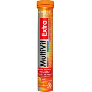 Мультивіт Екстра Activlab Pharma MultiVit Extra зі смаком апельсина, 20 шипучих таблеток