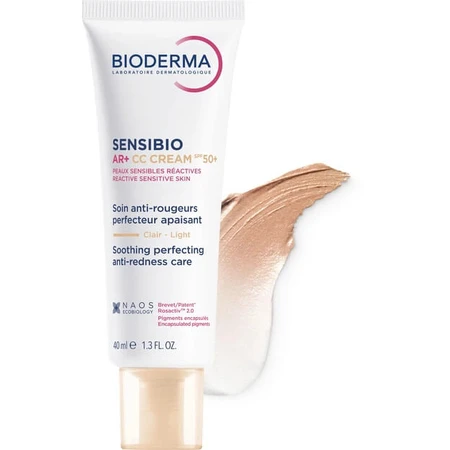 CC-крем Bioderma Sensibio AR+ CC Cream SPF50+ для реактивной кожи с покраснением, 40 мл: цены и характеристики