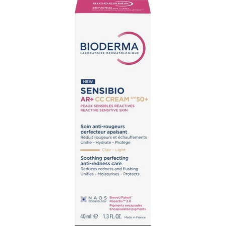 CC-крем Bioderma Sensibio AR+ CC Cream SPF50+ для реактивной кожи с покраснением, 40 мл: цены и характеристики