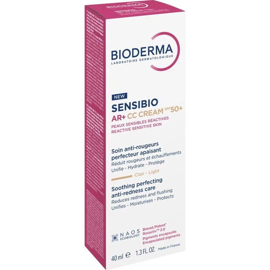 CC-крем Bioderma Sensibio AR+ CC Cream SPF50+ для реактивной кожи с покраснением, 40 мл: цены и характеристики