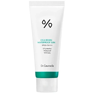 Сонцезахисний крем для обличчя та тіла Dr.Ceuracle Cica Regen Waterproof Sun SPF50+ PA++++, водостійкий, з центелою азіатською, 100 мл