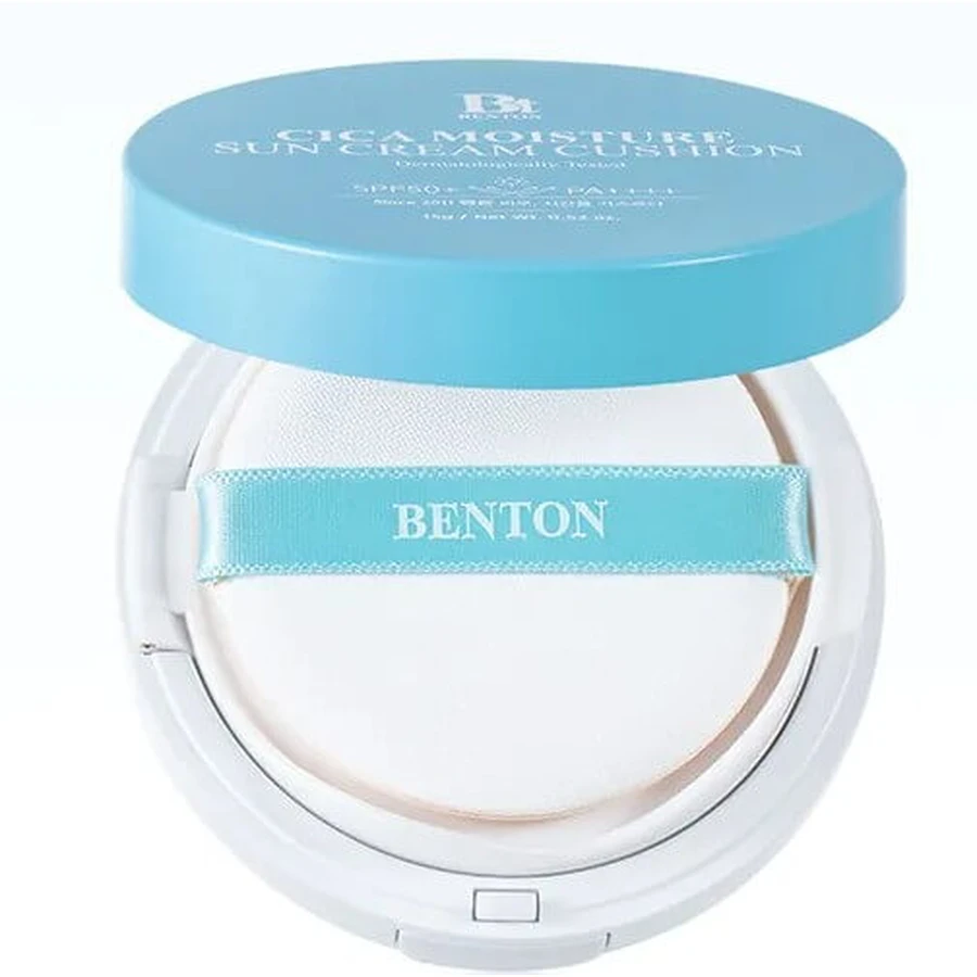 Солнцезащитный кушон Benton Cica Moisture Sun Cream Cushion SPF50 PA++++ с центелой, 15 г: цены и характеристики