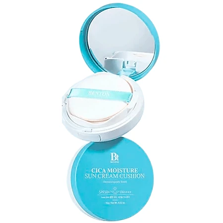 Солнцезащитный кушон Benton Cica Moisture Sun Cream Cushion SPF50 PA++++ с центелой, 15 г: цены и характеристики