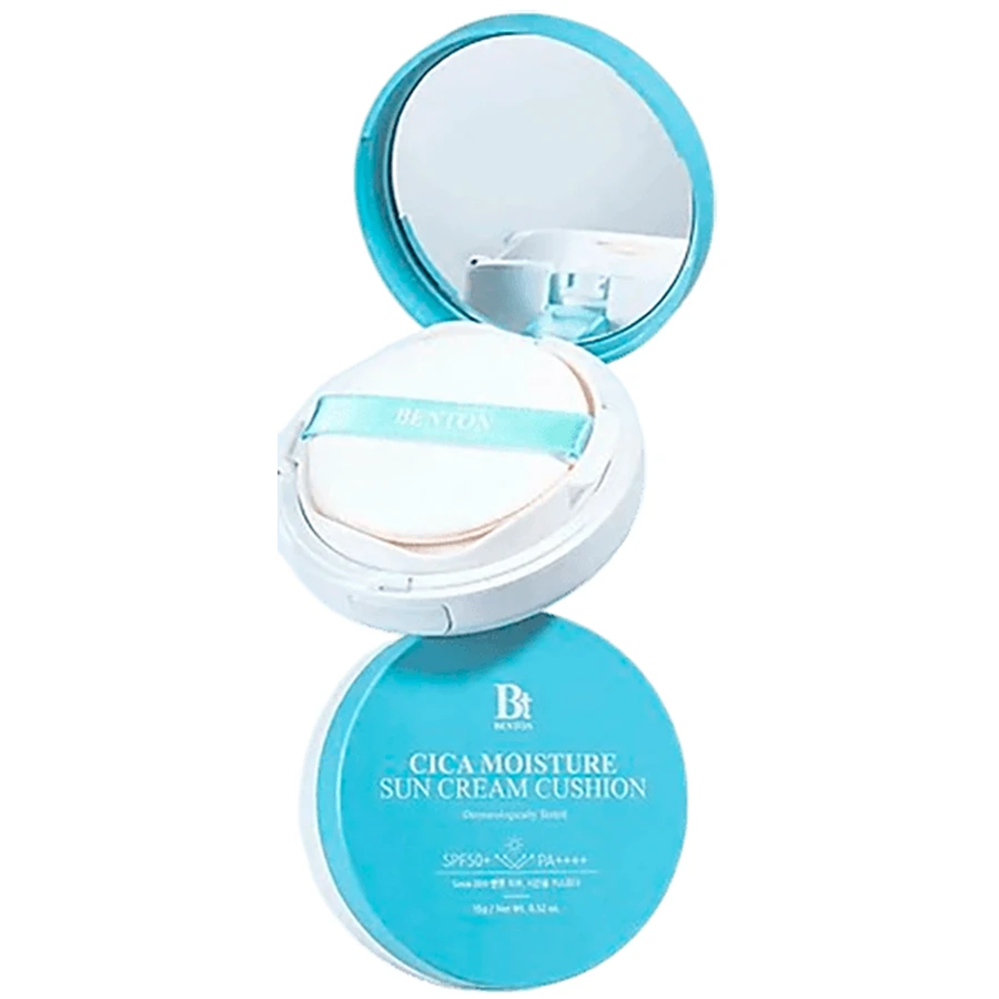 Солнцезащитный кушон Benton Cica Moisture Sun Cream Cushion SPF50 PA++++ с центелой, 15 г: цены и характеристики