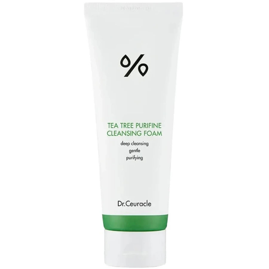 Гель-пінка для вмивання Dr. Ceuracle Tea Tree Purifine 30 Cleansing Foam з екстрактом чайного дерева, 150 мл: ціни та характеристики