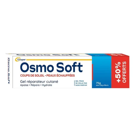 Osmo Soft Gel от ожогов и солнечных ожогов после солнца coups de soleil et peaux échauffées 75g + скидка 50%: цены и характеристики