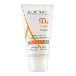 Aderma Protect AC Solar Mattifying Fluid SPF50+ , 40 мл