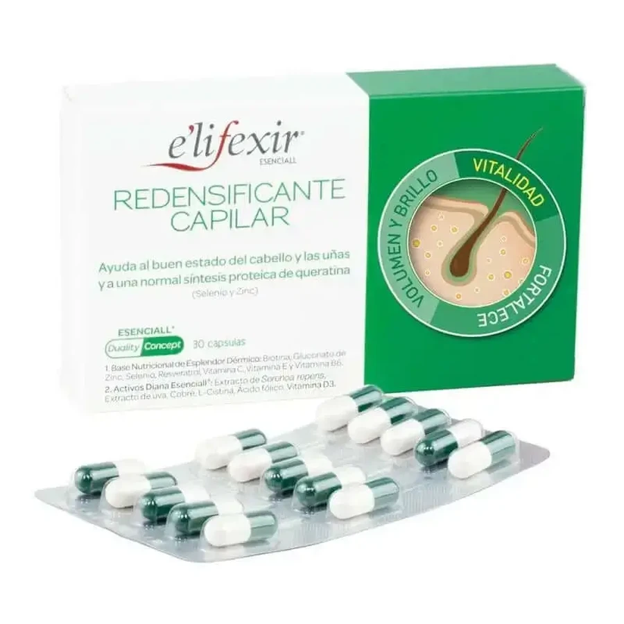 Elifexir Essential Hair Redensifier 2x30 капсул: цены и характеристики