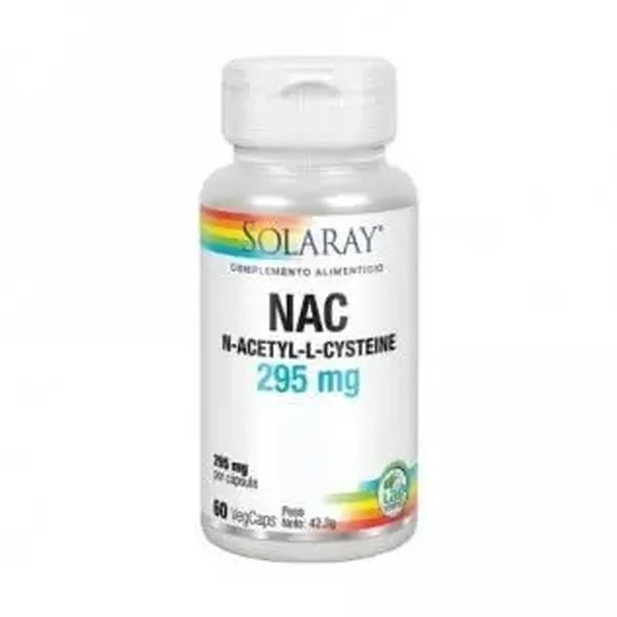 Solaray NAC 295 мг 60 вегетаріанських капсул: ціни та характеристики