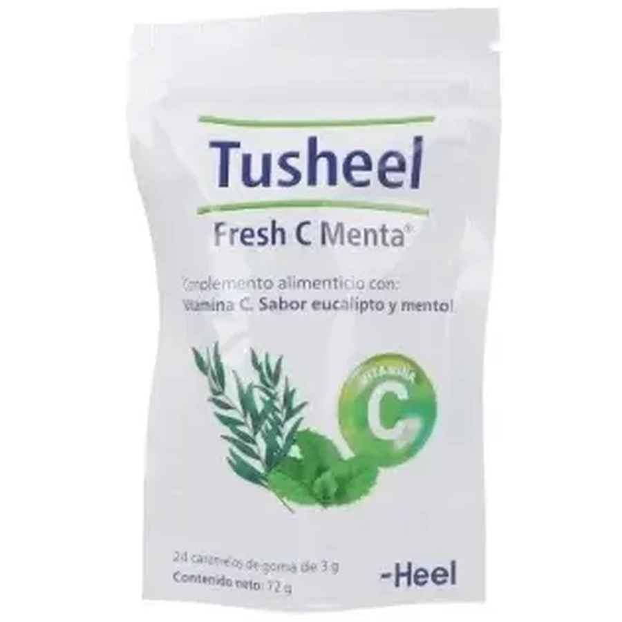 Heel Tusheel Fresh C Mint 24 жевательные конфеты Эвкалипт и ментол: цены и характеристики