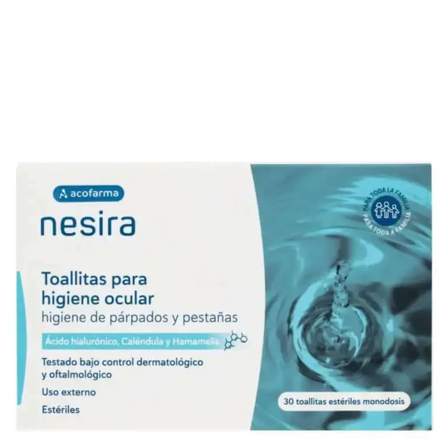 Acofar Nesira Гигиенические салфетки для глаз 30u: цены и характеристики