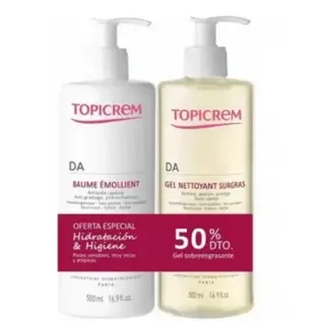 Topicrem PACK DA Balsam 500 мл + DA Superfatting Gel 500 мл: цены и характеристики