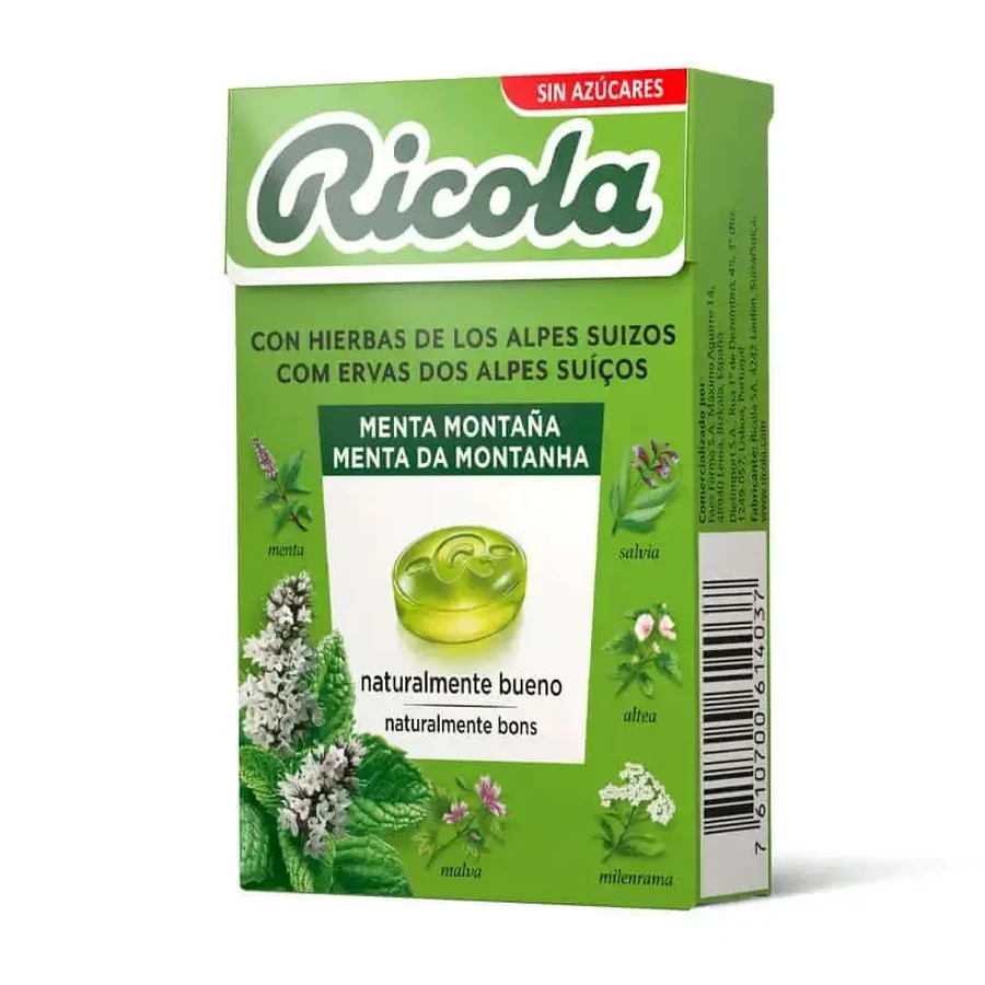 Ricola Цукерки без цукру М'ятна гора, 50 г: ціни та характеристики