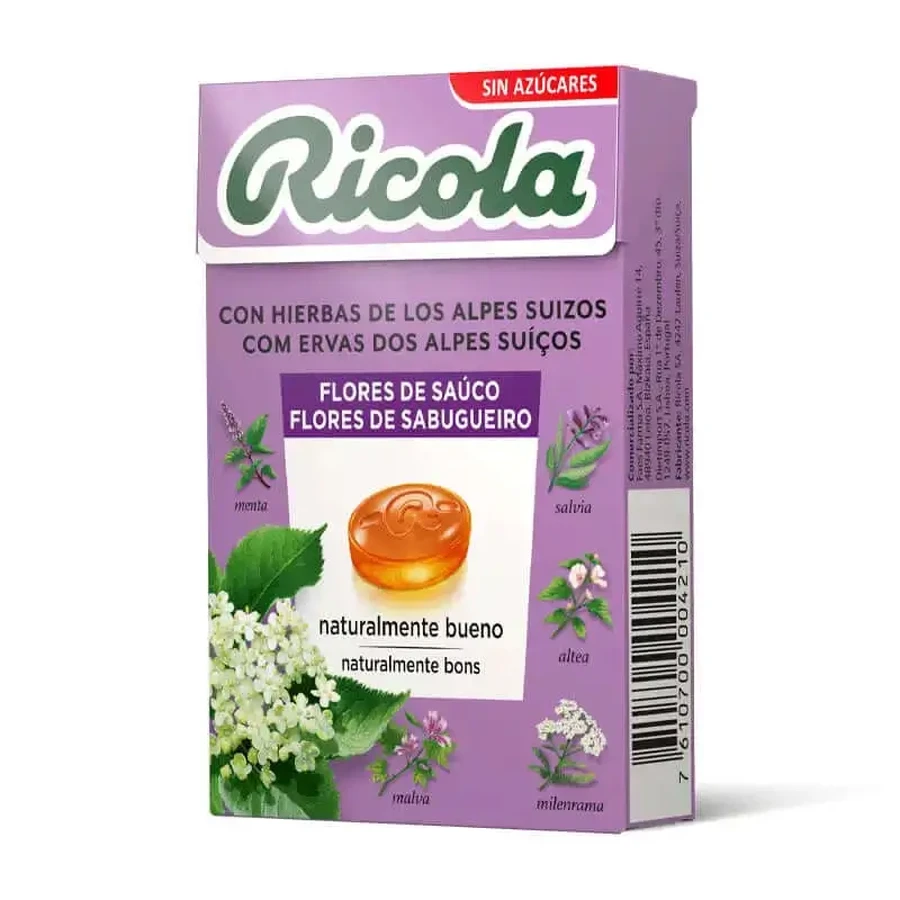 Ricola Конфеты с бузиной без сахара 50 г: цены и характеристики