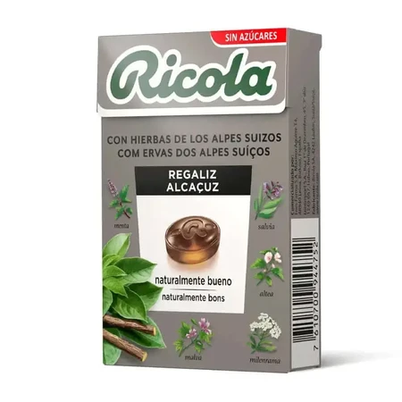 Ricola Ликерные конфеты без сахара 50 г: цены и характеристики