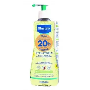 Mustela PACK Stelatopia Масло для умывания 500 мл + смягчающий крем 40 мл
