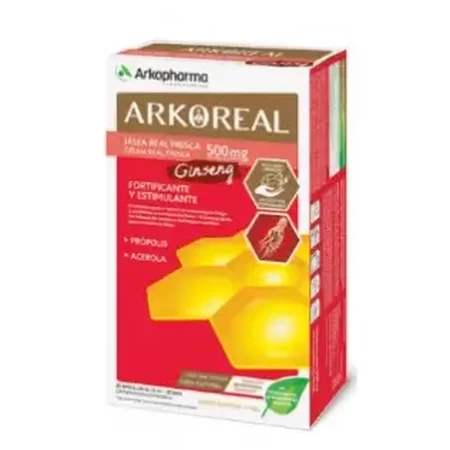 Arkoreal Royal Jelly 500мг Фреш + Женьшень 20 ампул: ціни та характеристики
