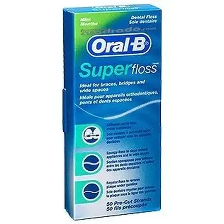 Зубна нитка Oral B Superfloss 50u: ціни та характеристики
