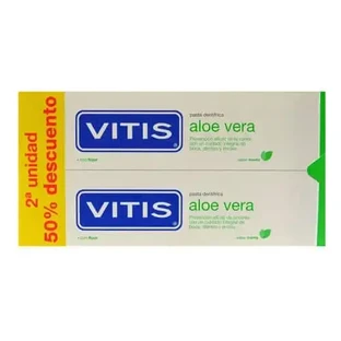 Vitis DUPLO Алое Вера Зубна паста зі смаком м'яти, 2 x 150 мл
