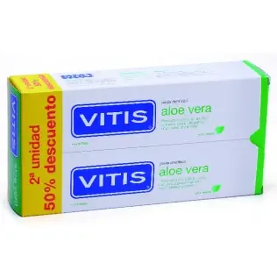Vitis DUPLO Зубная паста Алоэ Вера со вкусом мяты, 2 x 150 мл: цены и характеристики