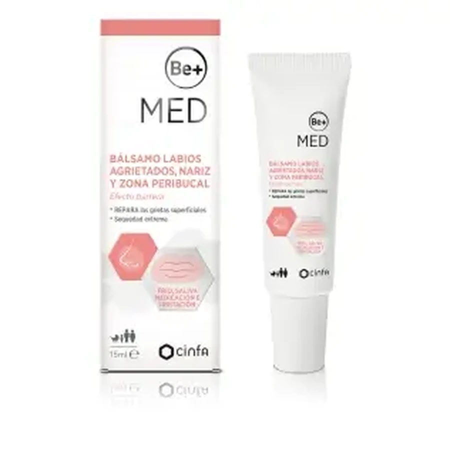 BE+ Med Бальзам для потрескавшихся губ, носа и периорбитальной области 15 мл: цены и характеристики