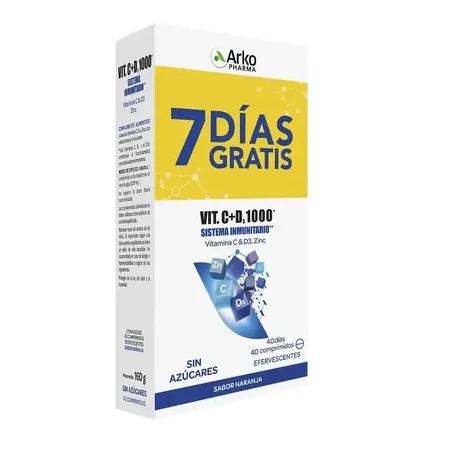 Arkopharma PACK Vit C + D3 1000 40 шипучих таблеток: ціни та характеристики