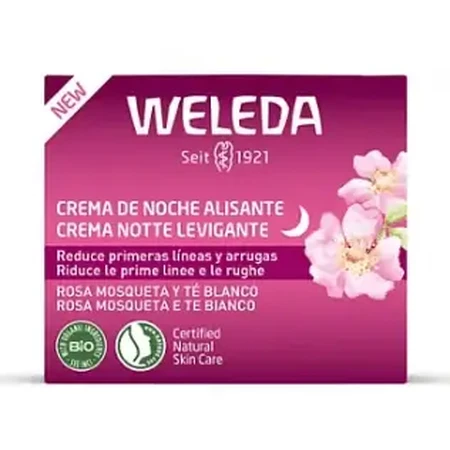 Weleda Нічний крем для обличчя з шипшиною та білим чаєм 40мл: ціни та характеристики