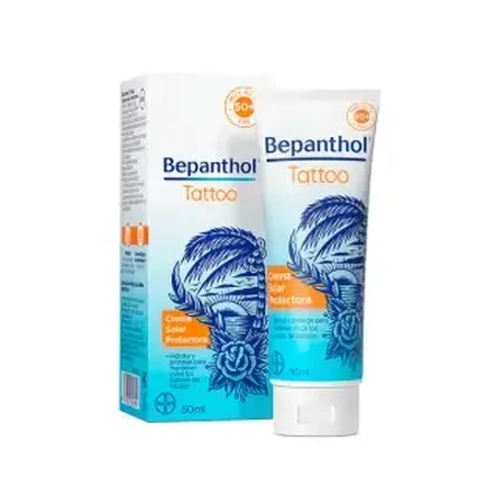 Сонцезахисний крем для татуювання Bepanthol SPF 50+ 50 мл: ціни та характеристики