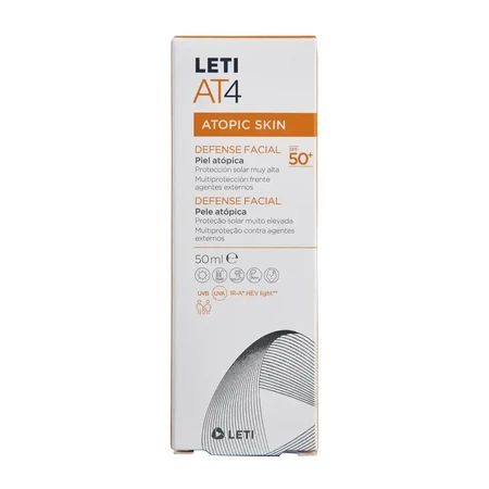 Leti AT4 Захисний крем для обличчя SPF50+, 50 мл: ціни та характеристики