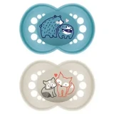 MAM Original Silicone Soother +16M Blue/Neutral 2u
