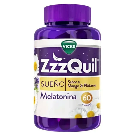 Vicks ZzzQuil Natura 60 жевательных конфет Манго и Банан: цены и характеристики