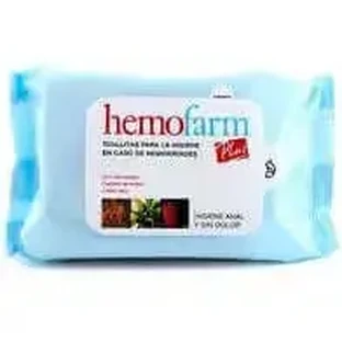 Гигиенические салфетки от геморроя Hemofarm Plus, 60 шт.