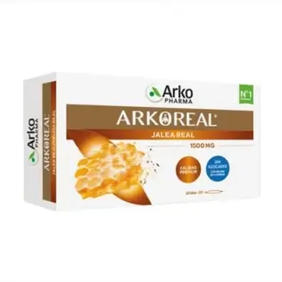 Arkoreal Royal Jelly 1500 мг Свіже органічне маточне молочко без цукру 20 ампул: ціни та характеристики