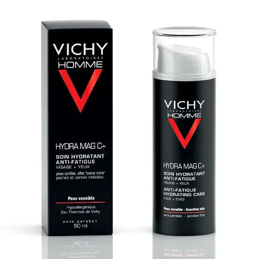 Vichy Homme Увлажняющий крем MAG-C для лица и глаз, 50 мл: цены и характеристики