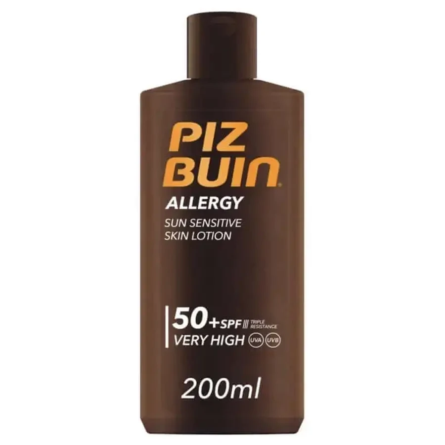 Лосьйон для тіла від алергії Piz Buin SPF50+, 200 мл: ціни та характеристики