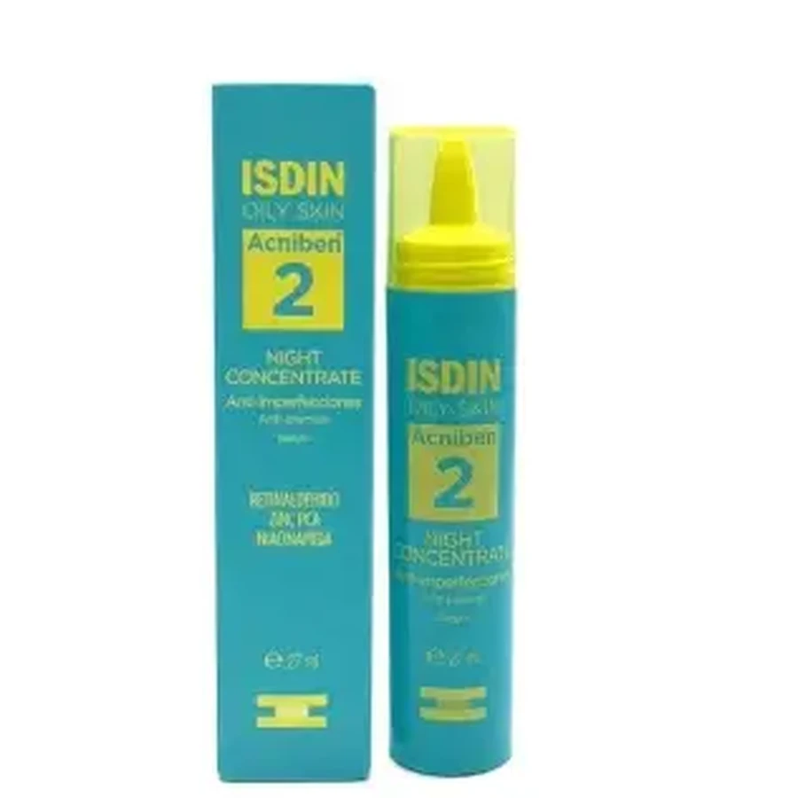 Isdin Teen Skin Acniben Нічний концентрат сироватка проти недосконалостей 27 мл: ціни та характеристики