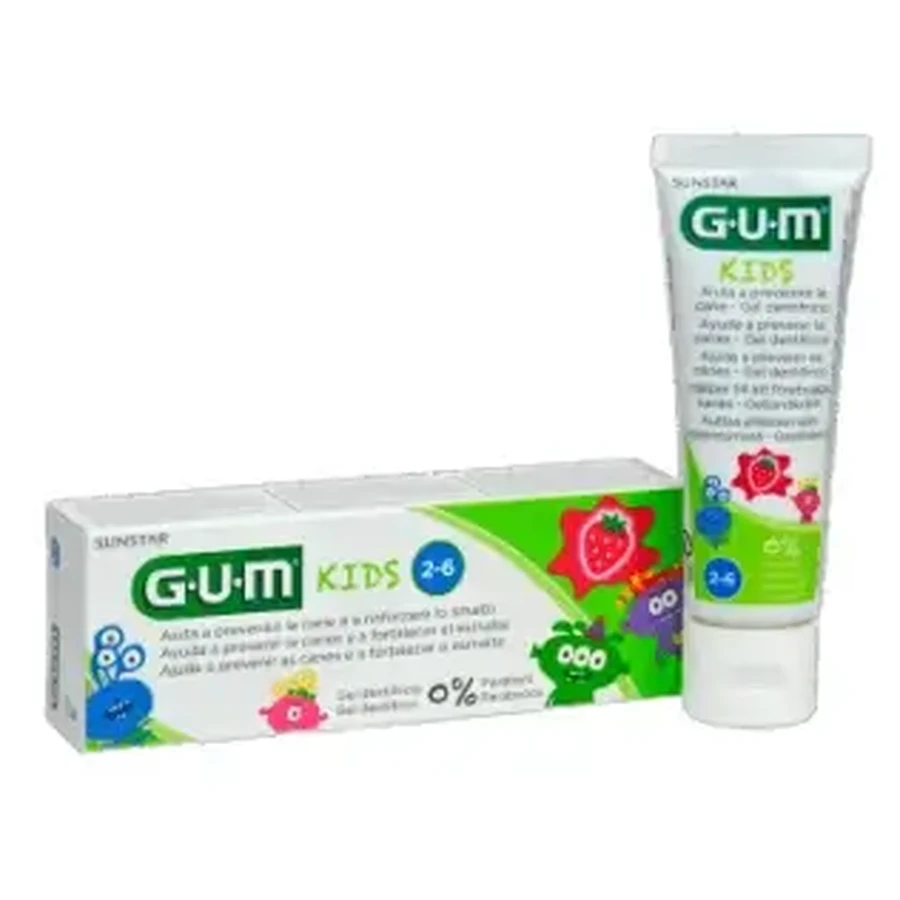 GUM Kids +3 Years Клубничная зубная паста 50 мл: цены и характеристики