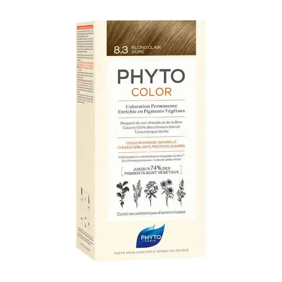 Phyto Colour 8.3 Светло-золотистый блондин: цены и характеристики