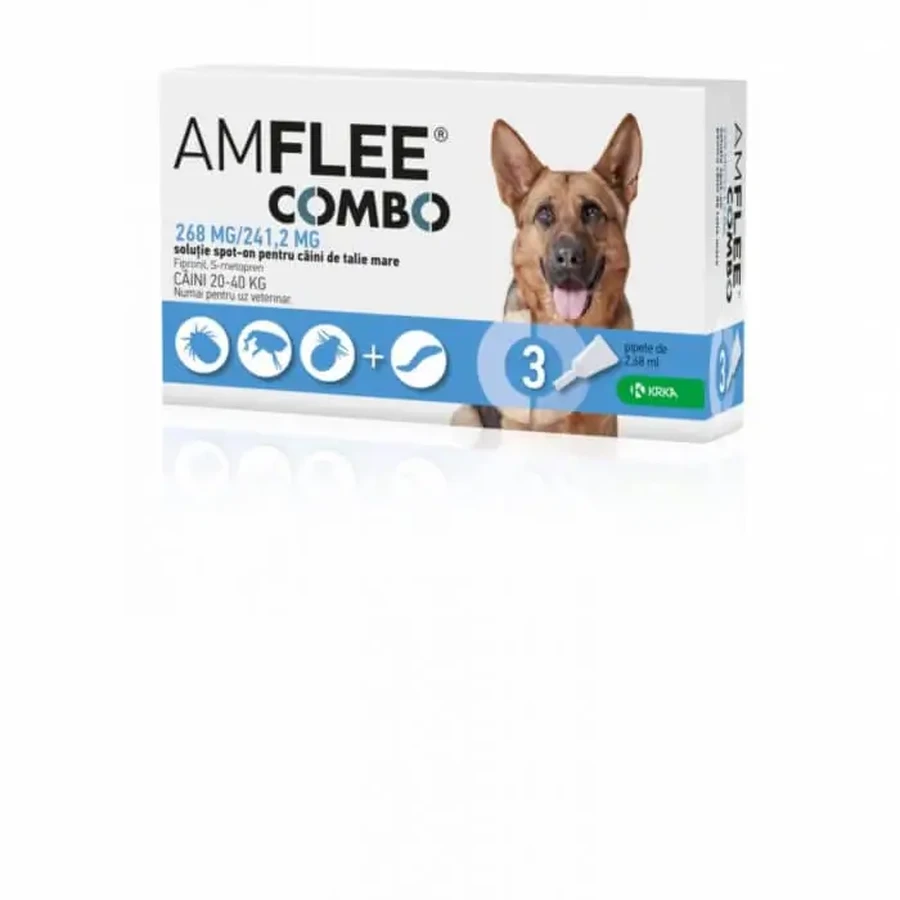 AMFLEE COMBO DOG 268 мг - л (20-40 кг) х 3 піпетки: ціни та характеристики