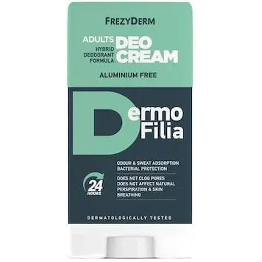 Дезодорант для дорослих Frezyderm Dermofilia 24 години кремовий дезодорант без алюмінію 2х40мл низька ціна: ціни та характеристики