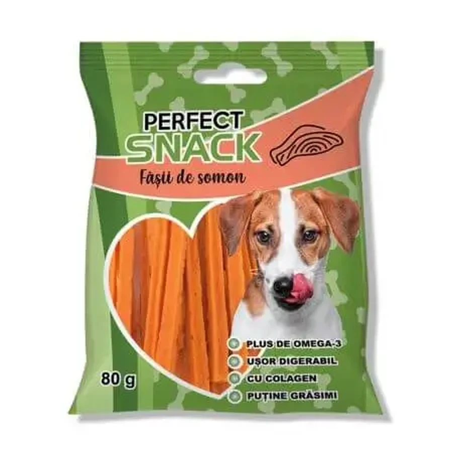 Полоски лосося для собак, 80 г, Perfect Snack: цены и характеристики